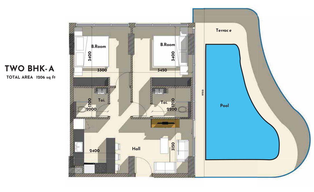 2 Bedroom