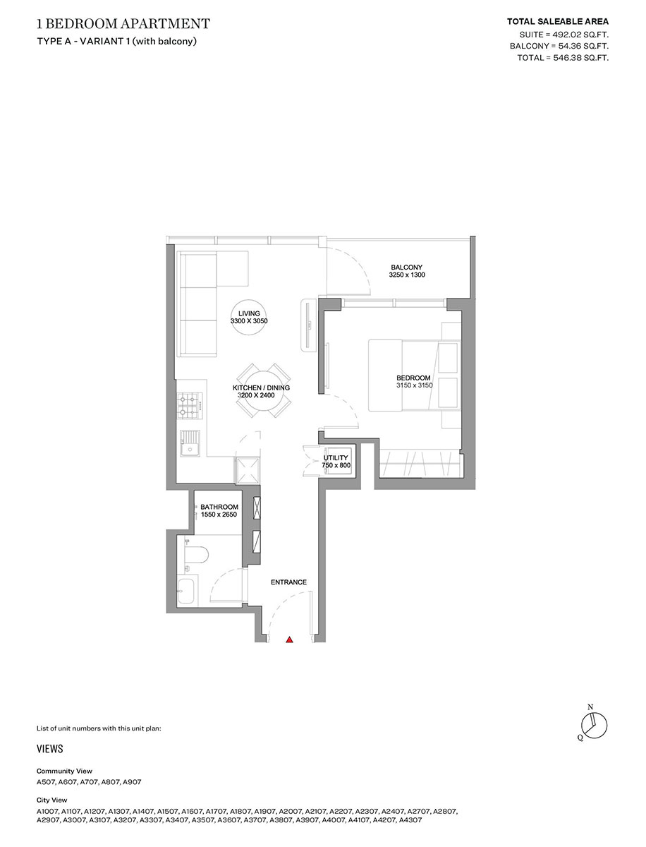 1 Bedroom