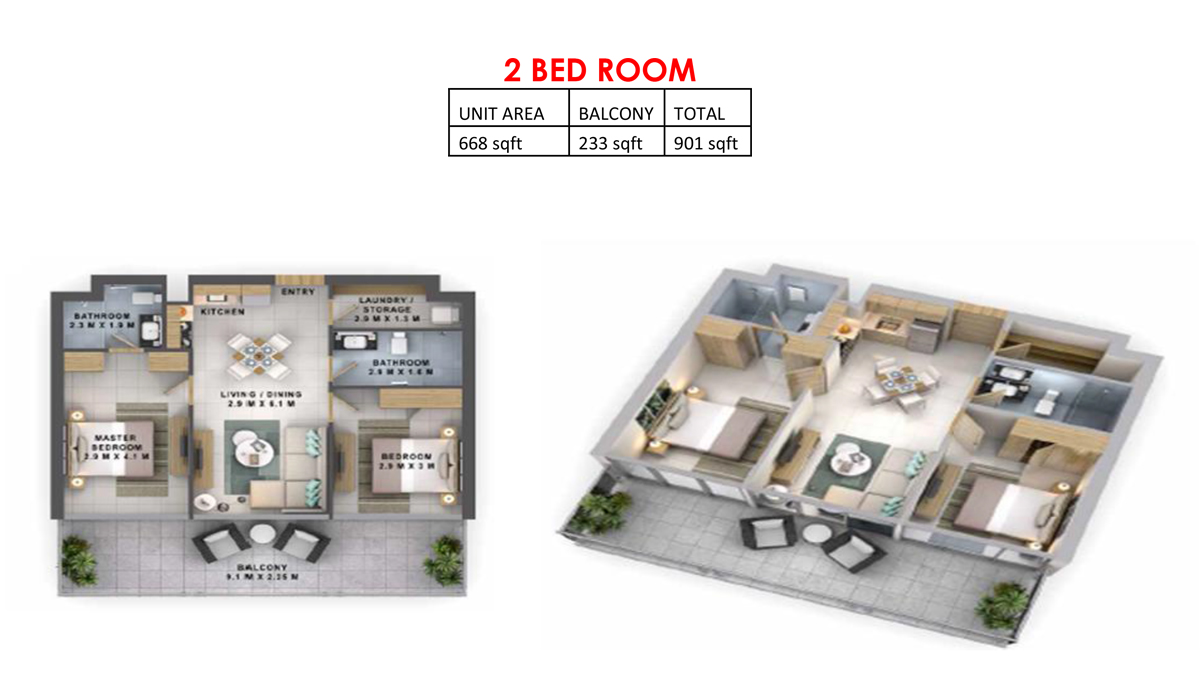 2 Bedroom